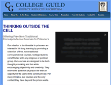 Tablet Screenshot of collegeguild.org